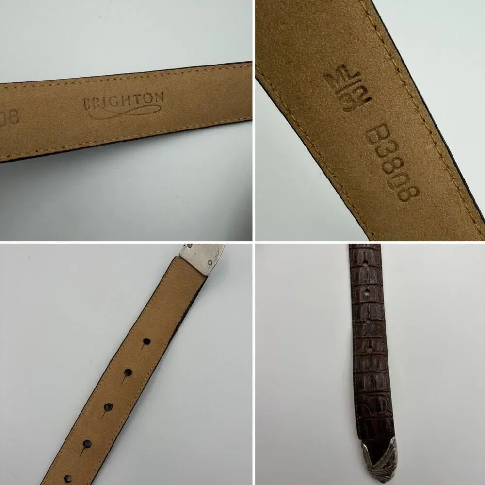 Brighton brown croc